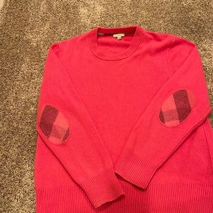 Men’s Cashmere Pink Burberry Brit Crew Neck Sweater
